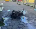Brandweer ingezet voor brandende scooter