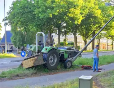 Ongeval met tractor en personenauto