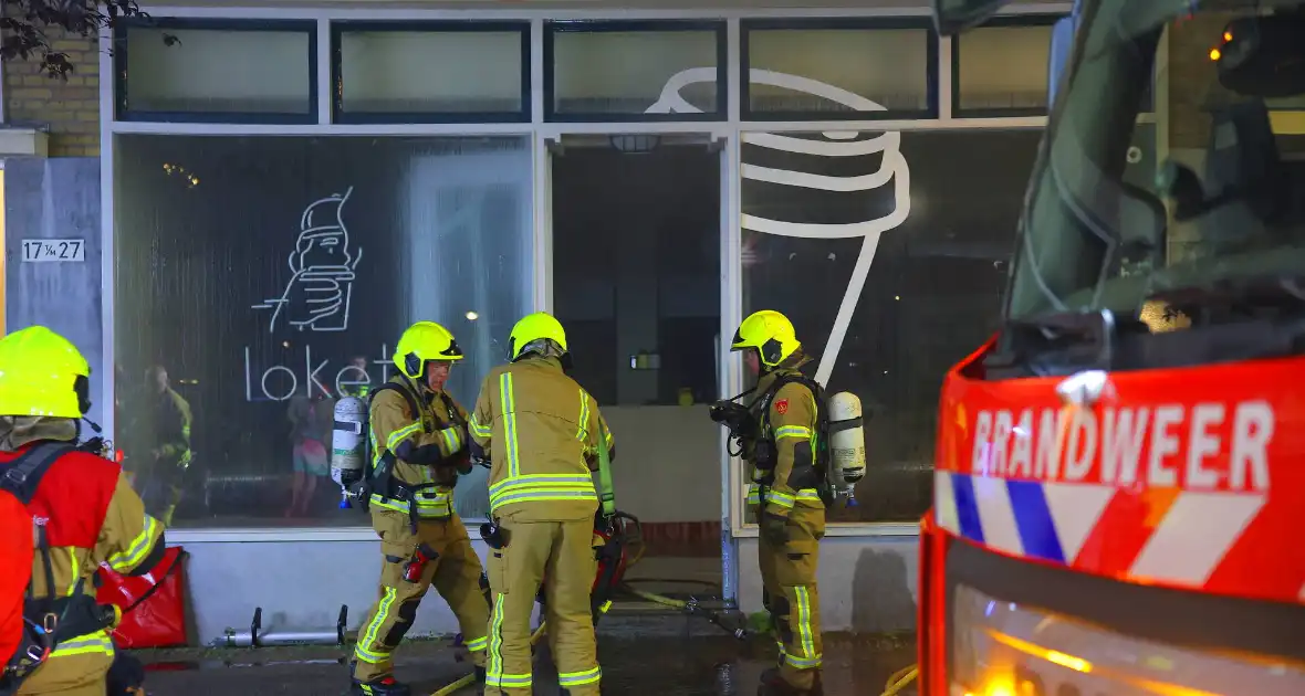 Brand in coffee bar leidt tot rookoverlast
