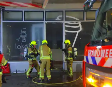 Brand in coffee bar leidt tot rookoverlast