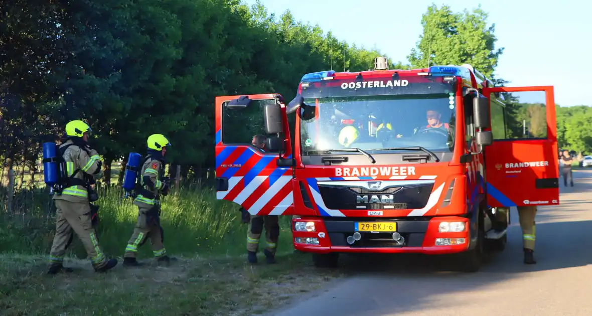 Bomen en pipowagen in brand - Foto 5