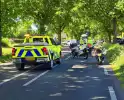 Auto belandt op op zijn kop bij ongeval