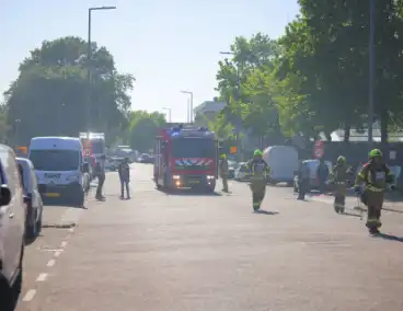 Zeer grote brand in gebouw van politieacademie hulpdiensten schalen op