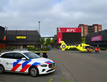 Traumahelikopter landt na ongeval