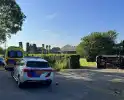 Automobilist verliest macht over het stuur ramt boom en belandt op zijkant