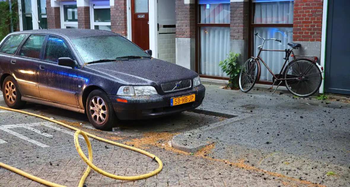 Flinke brand op dakterras, brand in de kiem gesmoord - Foto 6