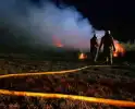 Bermbrand snel geblust door brandweer