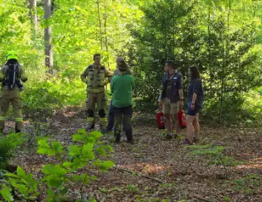 Grote brandweerinzet bij bosbrand