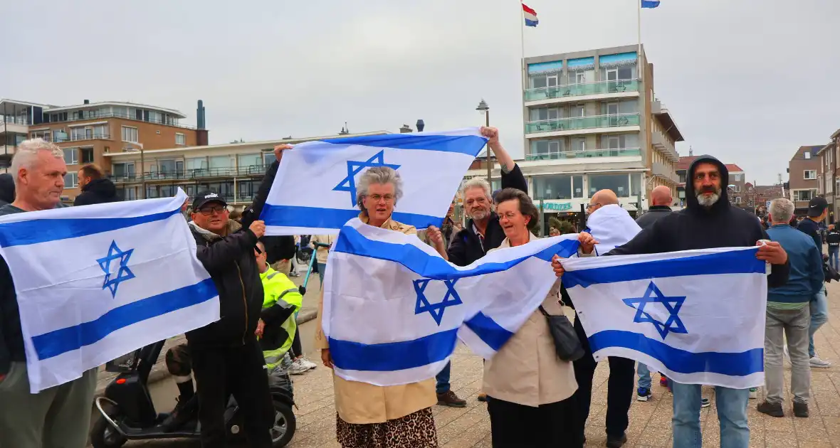 Demonstratie tegen eerdere Pro-Palestina demonstratie