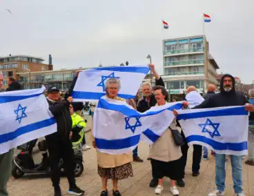 Demonstratie tegen eerdere Pro-Palestina demonstratie