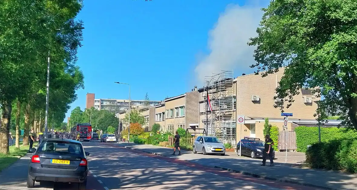 Brand in woning zorgt voor grote inzet