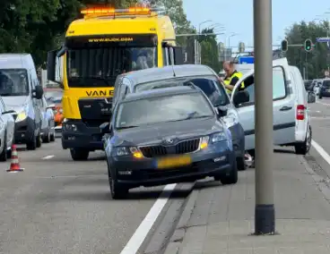 Kettingbotsing op provinciale weg