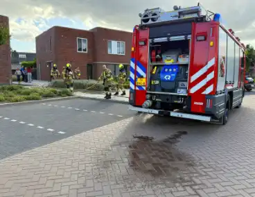 Heg in achtertuin gaat in vlammen op