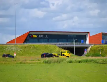 Twee voertuigen afgesleept na kopstaart botsing