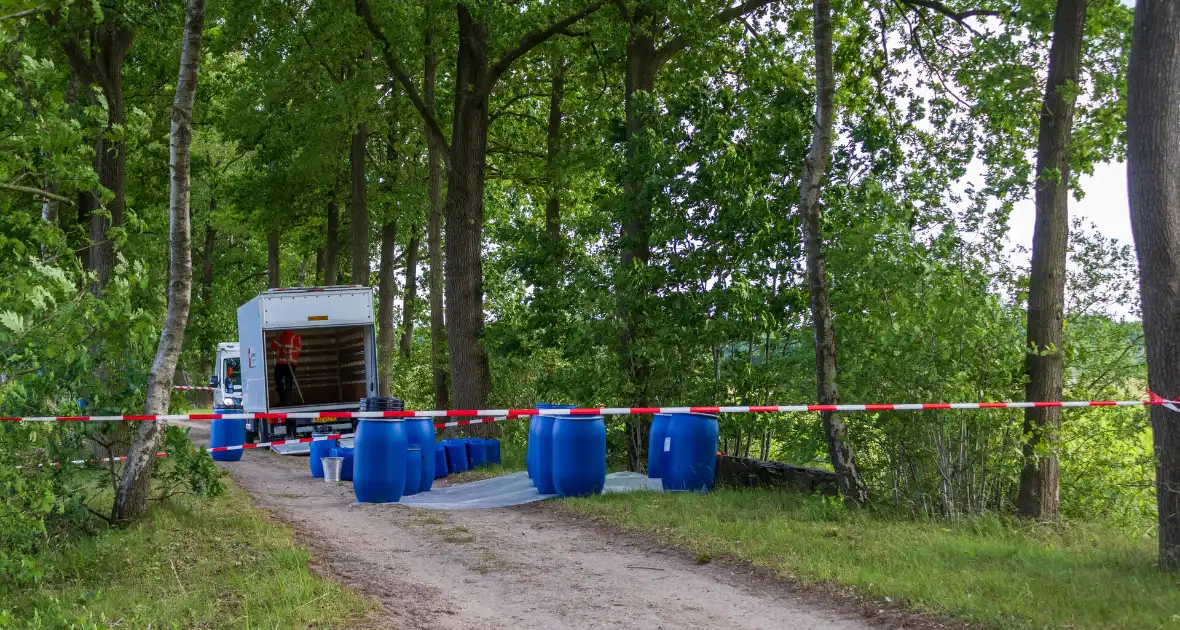 Brandweer ingezet voor achtergelaten vaten
