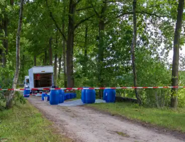 Brandweer ingezet voor achtergelaten vaten