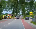 Pakketbezorger belandt in sloot na eenzijdig ongeval