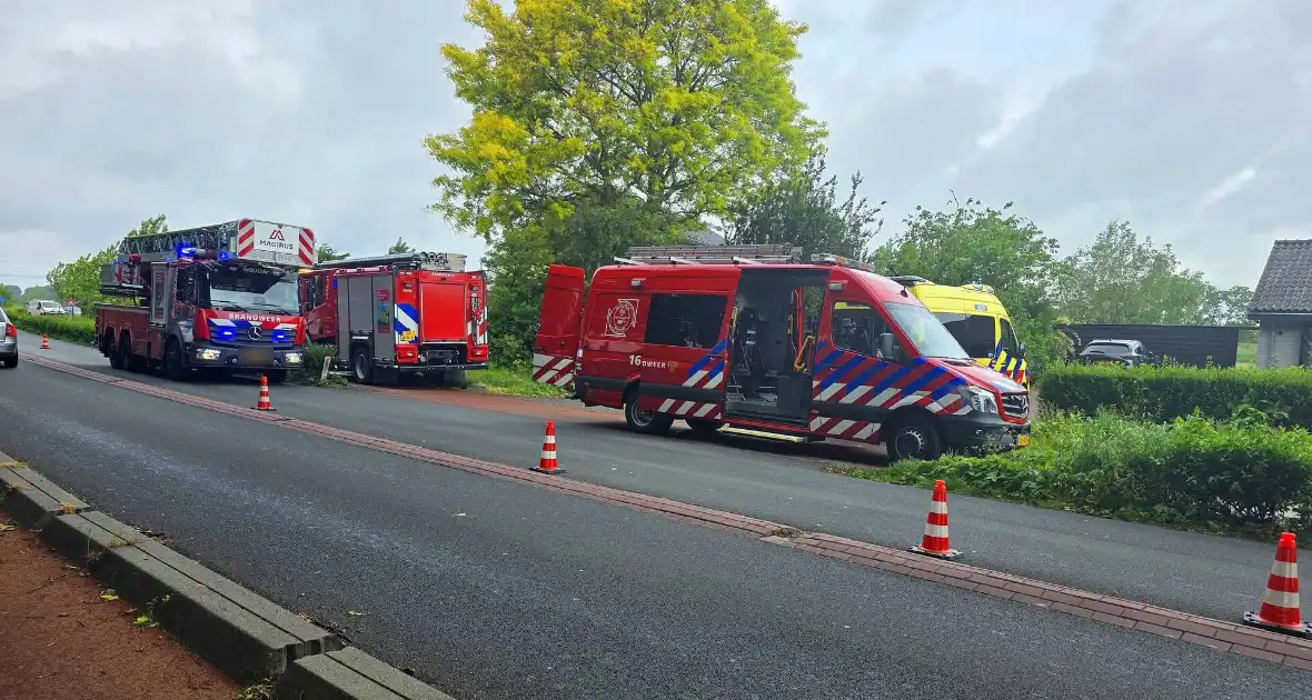 Brandweer voert reddingsactie uit