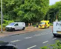 Fietser en bestelbus betrokken bij ongeval
