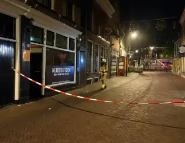 Geluidinstallatie vat vlam in club
