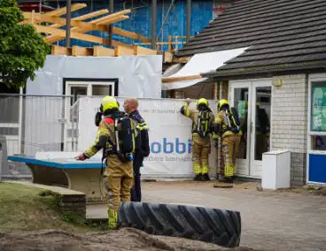 Brandalarm tijdens verbouwing school