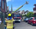 Brandweer ingezet bij brand in dak van woning