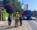 Brandweer ingezet voor brand achter een woning