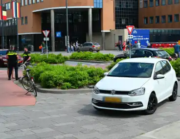 Fietsongeluk op oversteekplaats