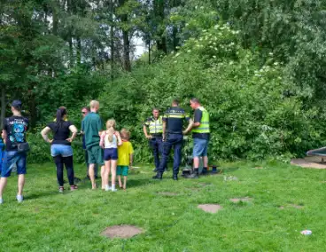 Traumaheli ingezet na incident met springkussen