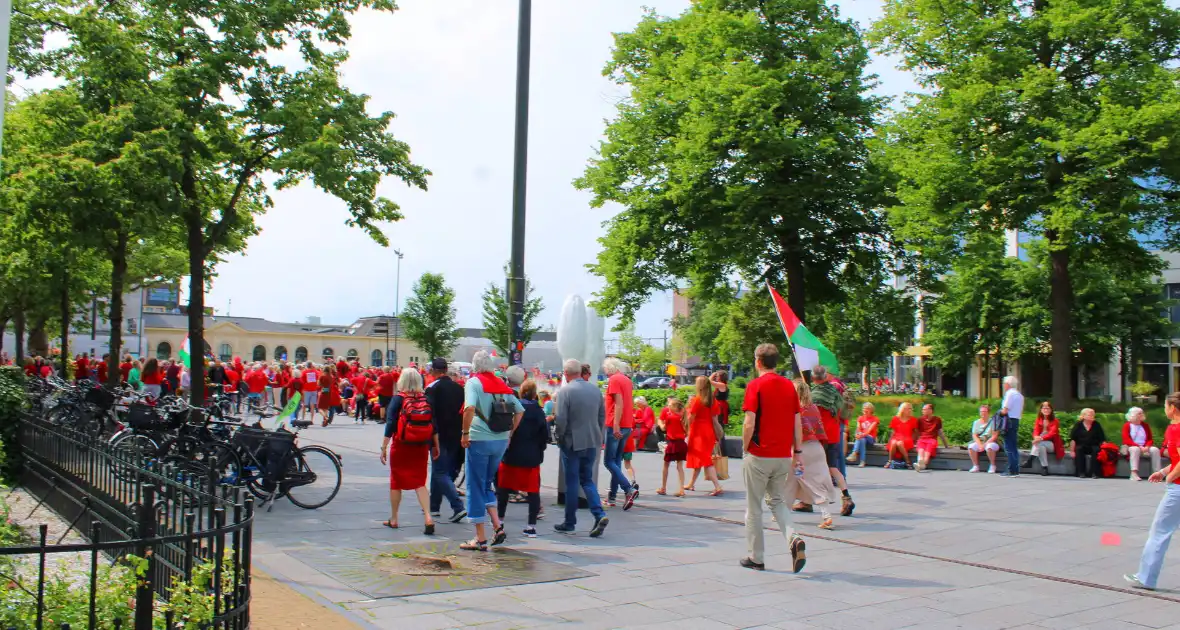 Veel deelnemers aan demonstratie en tegen demonstratie - Foto 6
