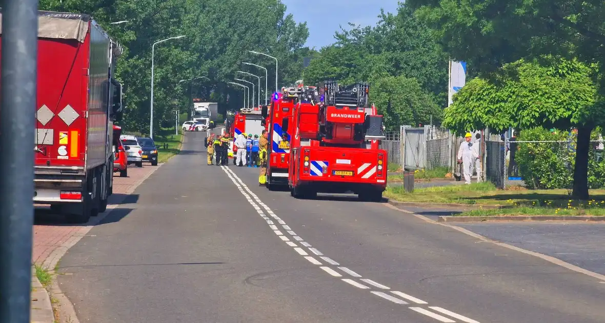 Vreemde geur in bedrijf leidt tot ontruiming