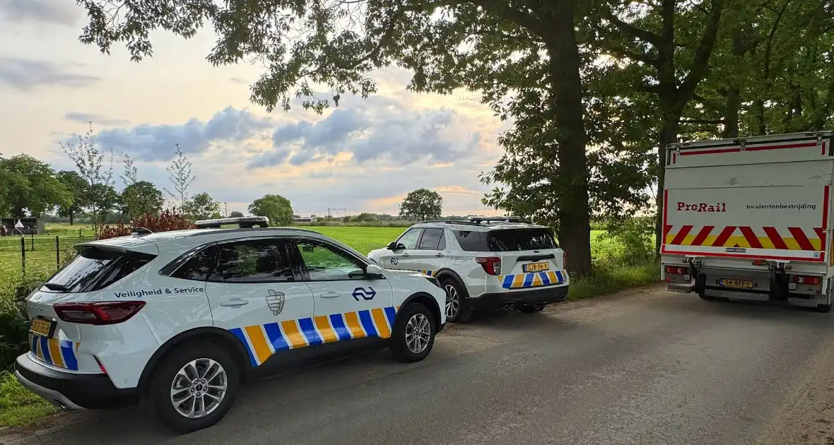 Botsing tussen trein en voertuig