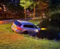 Bestuurder aangehouden bij te water geraakt voertuig