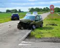 Frontaler botsing veroorzaakt ravage