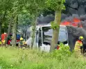 Stadsbus volledig in brand