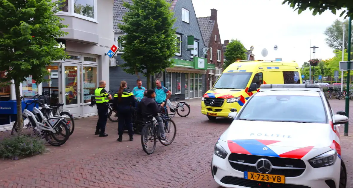 Bezorgscooter betrokken bij ongeluk - Foto 1