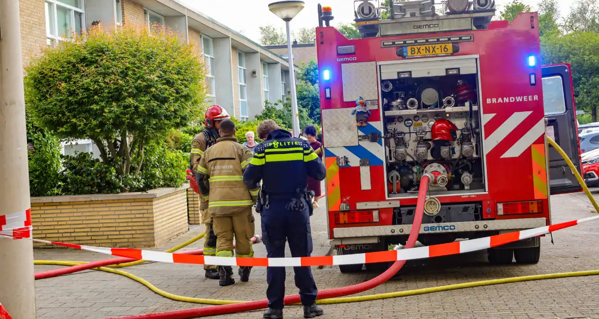 Brand in tuinschuur geblust zonder gewonden - Foto 1