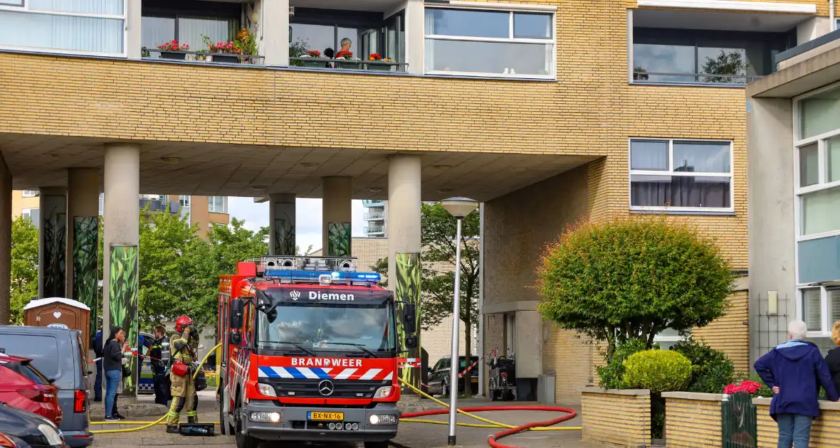 Brand in tuinschuur geblust zonder gewonden - Foto 3