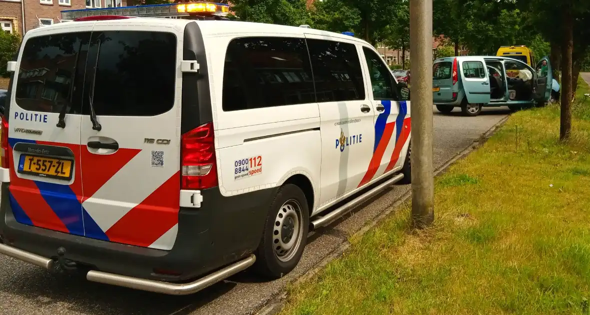 Bestelauto botst frontaal op boom - Foto 4