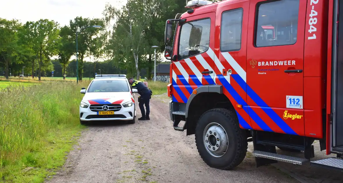 Brandweer blust brand in horecapand