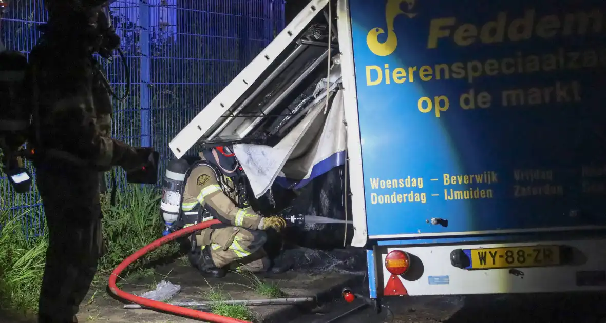Voertuigbrand beperkt schade door snelle brandweeractie