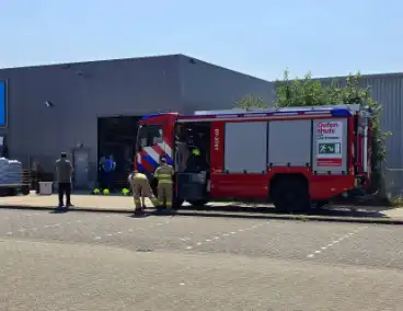Magazijnbrand snel onder controle