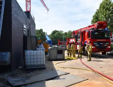 Brand tijdens sloopwerk zwembad