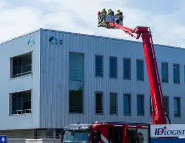 Kastbrand op dak snel geblust