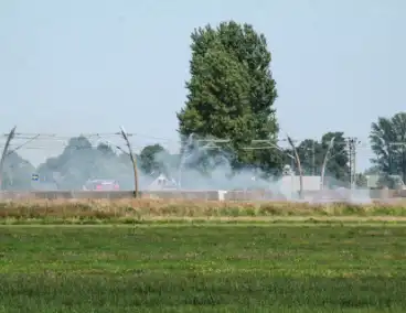 Bermbrand legt treinverkeer stil