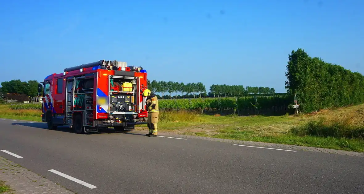 Ongeval met crossmotor in weiland - Foto 1