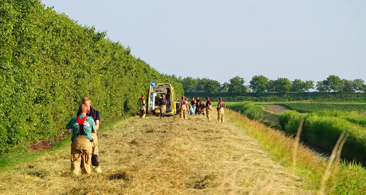 Ongeval met crossmotor in weiland - Foto 4