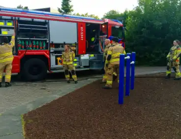 Speeltuin in vlammen door jeugd