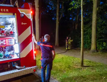 Fatbikers steken buitenbrand aan en ontsnappen