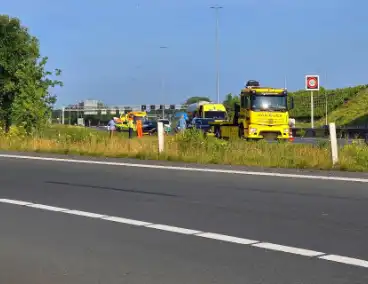 Ongeval met gewonde leidt tot afsluiting rijbaan